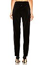 view 3 of 4 Velvet Zip Track Pant in Black