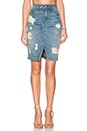 view 1 of 3 Denim Skirt in Shredded