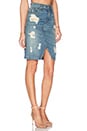 view 2 of 3 Denim Skirt in Shredded