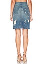 view 3 of 3 Denim Skirt in Shredded