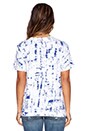 view 3 of 3 Printed Tomboy Tee in Indigo Paint