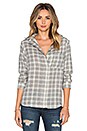 view 1 of 4 Leeds Button Up in Charcoal Plaid