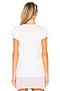 view 3 of 4 U Neck Tee in White