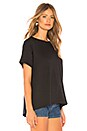 view 2 of 4 Kat Split Back Tee in Black