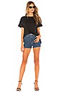 view 4 of 4 Kat Split Back Tee in Black