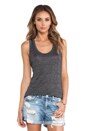 view 1 of 4 The Classic Beater Tank in Charcoal