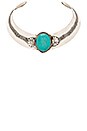 view 1 of 1 Turquoise Stone Choker in Silver