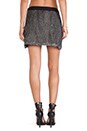 view 3 of 3 Embellished Cross Over Mini Skirt in Black