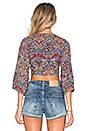 view 3 of 3 Desert Flower Wrap Top in Multi