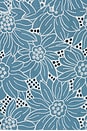 view 3 of 5 Logan Shorts in Multi Blue Sunflower