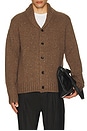 view 4 of 5 Corden Cardigan in Chestnut Speckle