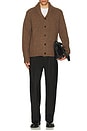 view 5 of 5 Corden Cardigan in Chestnut Speckle