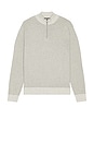view 1 of 4 Waylon Quarter Zip Sweater in Grey Heather