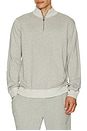 view 3 of 4 Waylon Quarter Zip Sweater in Grey Heather