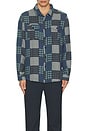 view 3 of 3 Banton Shirt in Blue Patchwork