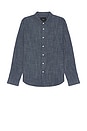 view 1 of 3 Wyatt Button Down Shirt in Navy Etch