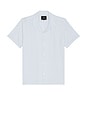 view 1 of 5 Amalfi Button Down Shirt in Blue White Seersucker