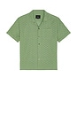 view 1 of 4 Tyler Button Down Camp Shirt in Green Dots
