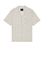 view 1 of 3 Moreno Button Down Camp Shirt in Stallion Parchment Indigo