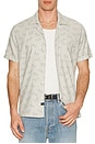 view 3 of 3 Moreno Button Down Camp Shirt in Stallion Parchment Indigo