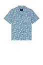 view 1 of 5 Tyler Camp Shirt in Multi Blue Sunflower