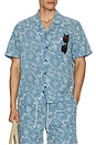 view 4 of 5 Tyler Camp Shirt in Multi Blue Sunflower
