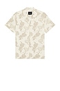 view 1 of 4 Atlas Camp Shirt in Pineapple Block Ecru