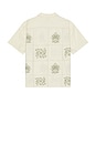 view 2 of 5 Clairo Camp Shirt in Cream Quilt Squares
