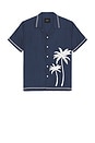 view 1 of 5 Gibson Shirt in Navy White Palm