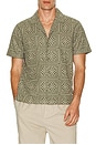 view 4 of 5 Tyler Camp Collar Shirt in Surplus Sage Squares