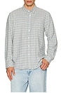 view 4 of 5 Vance Long Sleeve Shirt in Charcoal Blue Check