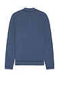 view 2 of 4 Fenton Long Sleeve Polo in Blue Melange