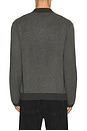 view 2 of 5 Herrington Long Sleeve Polo in Charcoal Herringbone Melange