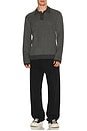 view 3 of 5 Herrington Long Sleeve Polo in Charcoal Herringbone Melange