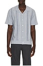 view 1 of 5 Richie Short Sleeve Shirt in White Sky Navy