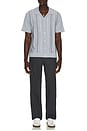 view 3 of 5 Richie Short Sleeve Shirt in White Sky Navy
