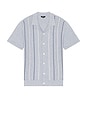 view 4 of 5 Richie Short Sleeve Shirt in White Sky Navy