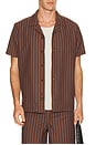 view 1 of 5 CAMISA NA in Rust Navy Stripe