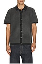 view 1 of 5 CHEMISE in Charcoal Black Stripe