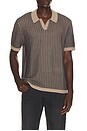 view 1 of 4 Langley Polo in Oat Midnight Ripple