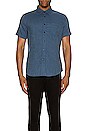 view 3 of 3 Fairfax Short Sleeve Buttondown in Maritime