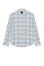 view 1 of 3 Wyatt Long Sleeve Buttondown in Seaglass Melanage