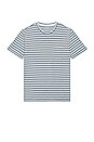 view 1 of 3 Kai Short Sleeve T-Shirt in Denim Nautical Stripe