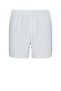view 1 of 5 La Brea Swim Shorts in Blue White Seersucker