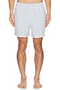 view 4 of 5 La Brea Swim Shorts in Blue White Seersucker
