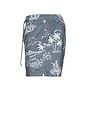 view 3 of 6 La Brea Swim Shorts in Paradise Washed Black