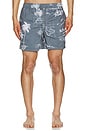 view 5 of 6 La Brea Swim Shorts in Paradise Washed Black