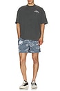 view 6 of 6 La Brea Swim Shorts in Paradise Washed Black