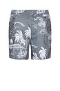 view 2 of 4 La Brea Swim Short in Paradise Washed Black