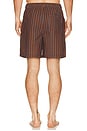 view 2 of 5 La Brea Short in Rust Navy Stripe